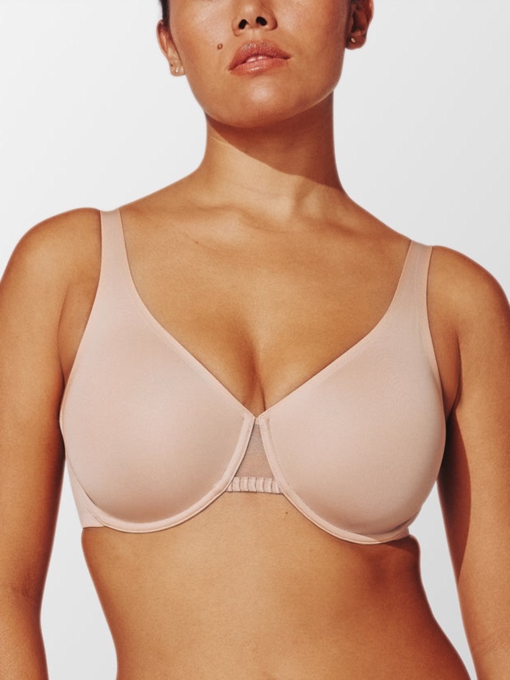 ThirdLove Spacer Bra 24/7 Unlined Minimizer Underwire Taupe Beige NWOT 32F 32DDD